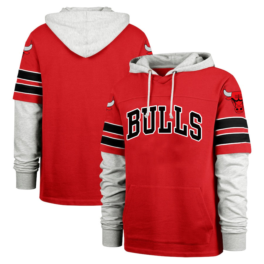 Men Chicago Bulls red 2024 NBA hoodie->chicago bulls->NBA Jersey
